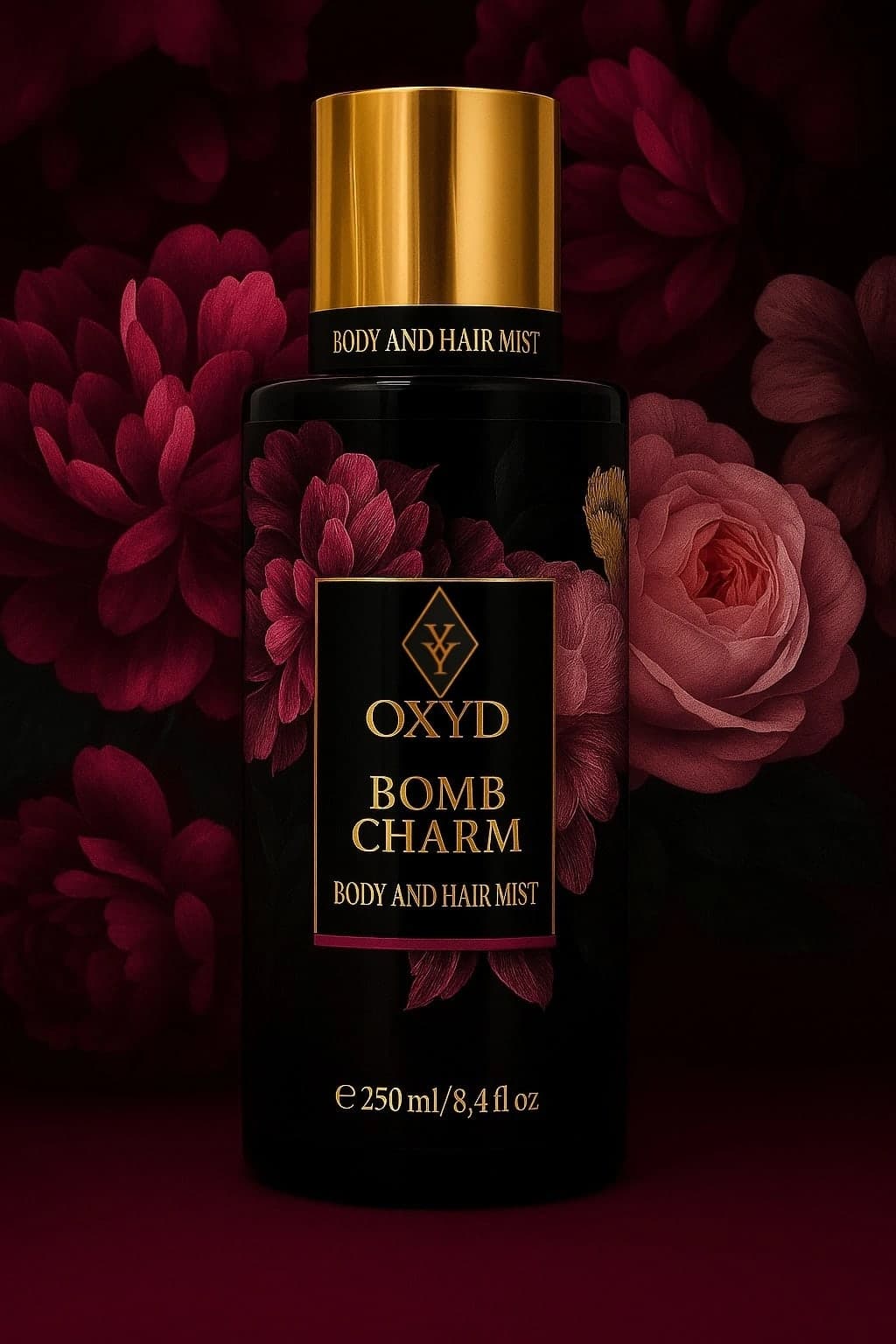 Bomb Charm - Mgiełka do ciała i włosów 250 ml, farba 250 ml